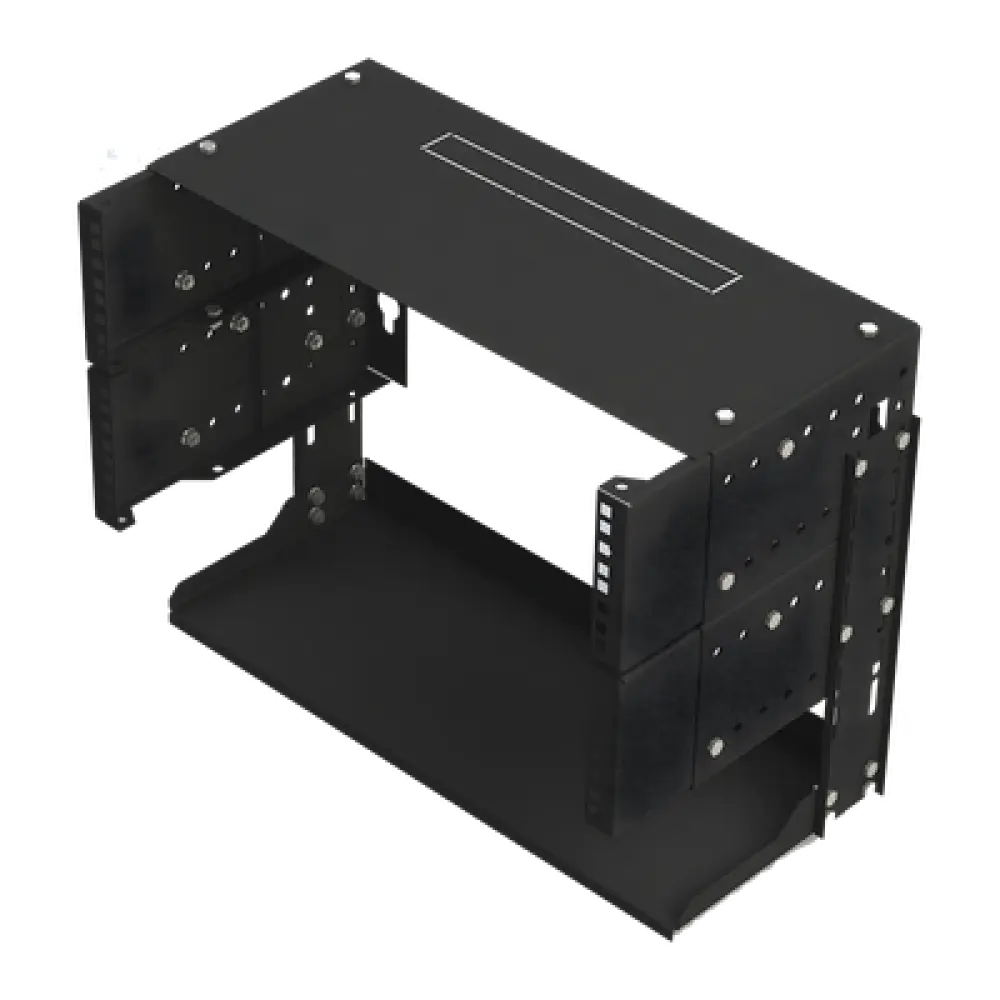 Rack Abierto de Pared / 19 Pulgadas / 5 Unidades de Rack / Profundidad Ajustable 8 a 12 Pulgadas (203.2 a 304.8 mm) / Carga Máxima 36 kg