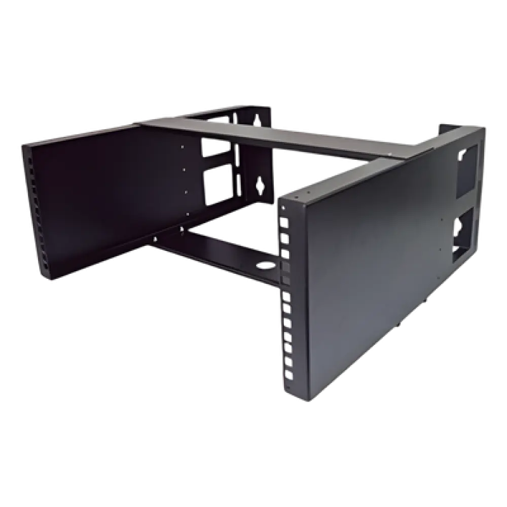 Rack Abierto de Pared / 19" / 4U / Acero Calibre 18 / Carga 20 kg / 500 mm (19.7 in) de Profundidad