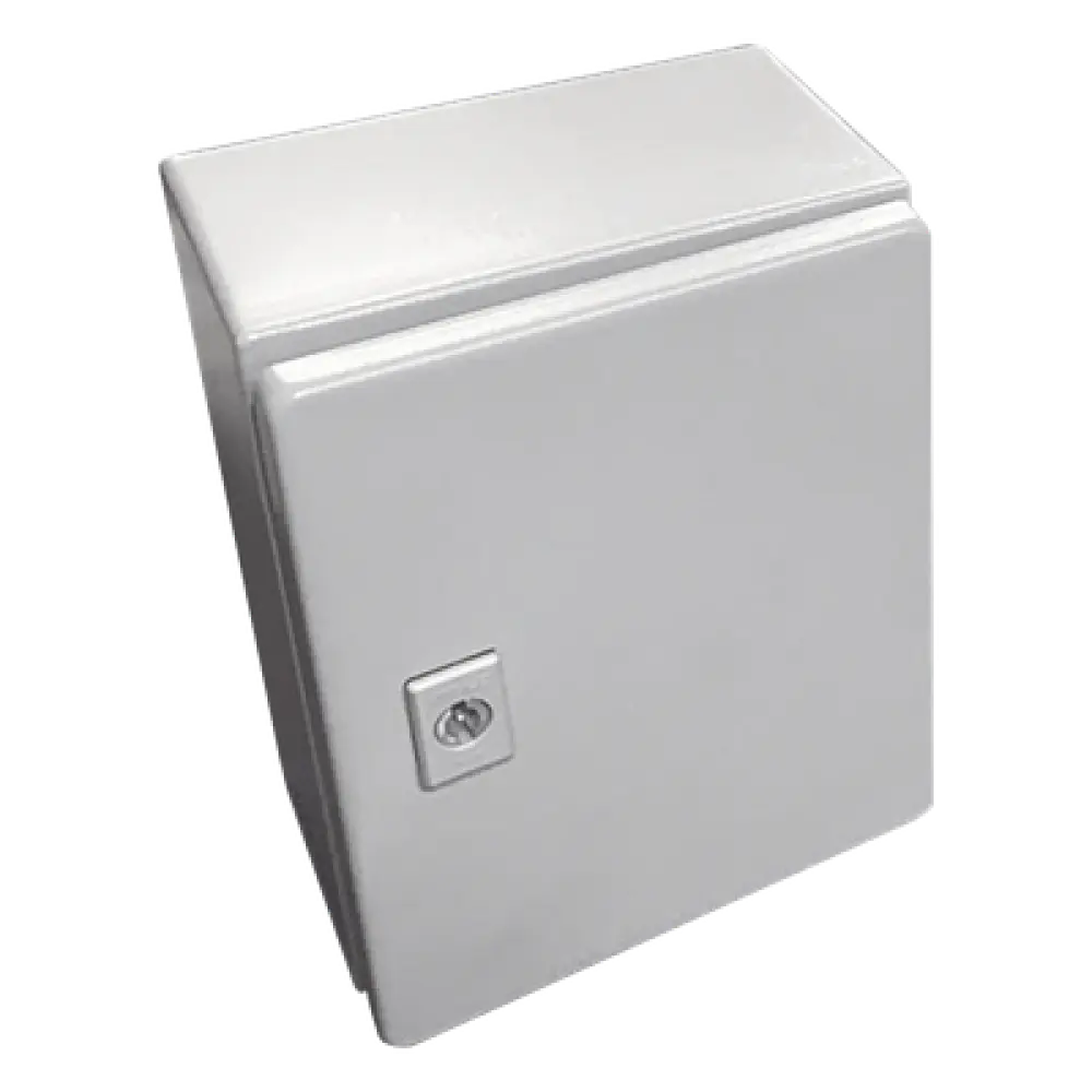 Gabinete de Acero / NEMA 4 - IP66 / 30x30x20 cm / 12x12x8 pulgadas / Platina / Certificado UL