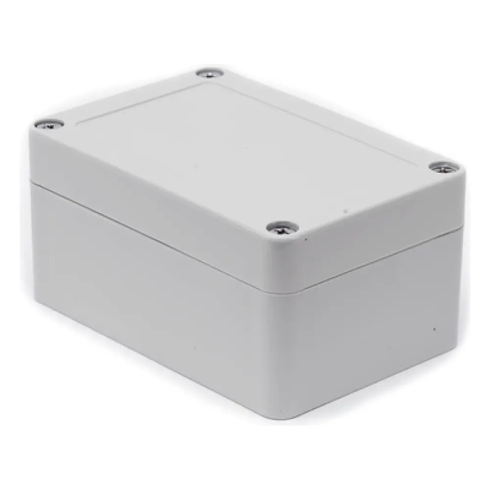 Gabinete Plástico para Exterior / IP65 / 100 x 68 x 50 mm / ABS Resistente a Intemperie / -20 a 60°C / Cierre por Tornillos