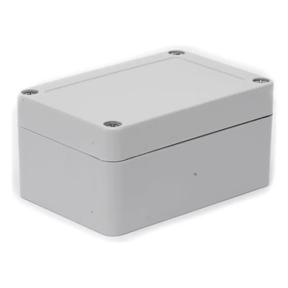 Gabinete Plástico para Exterior / IP65 / 100 x 68 x 50 mm / ABS Resistente a Intemperie / -20 a 60°C / Cierre por Tornillos