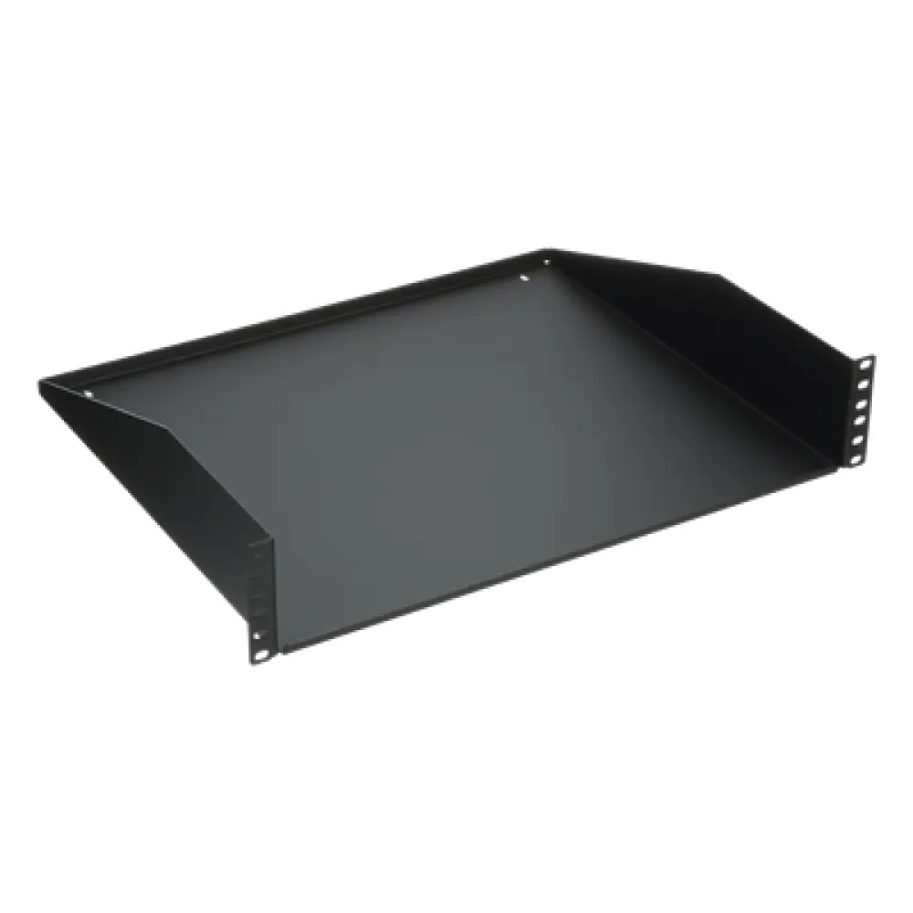 Charola para Rack / 19" / 2 UR / Carga 30 kg (66 lb) / Acero / Profundidad 385 mm