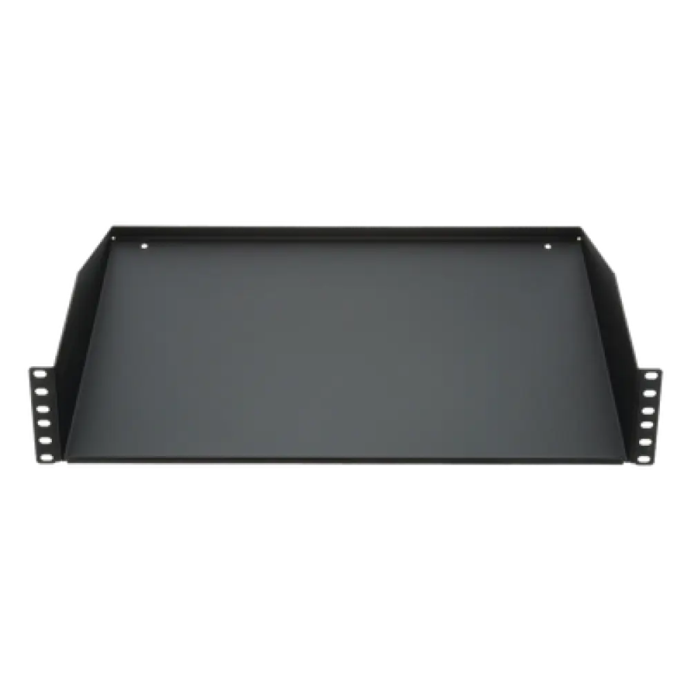 Charola para Rack / 19" / 2 UR / Carga 30 kg (66 lb) / Acero / Profundidad 385 mm