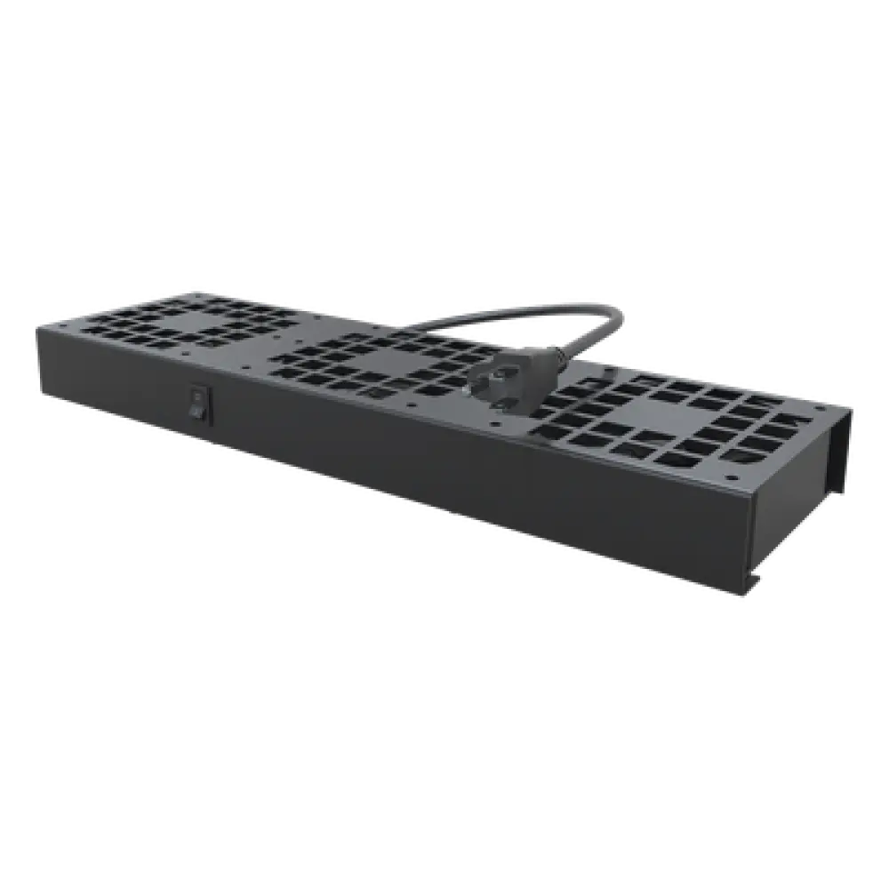 Kit de Ventiladores para Gabinete de Piso / 110 Vca / 12 x 12 cm / 1.56 ft Cable / Acero Calibre 18