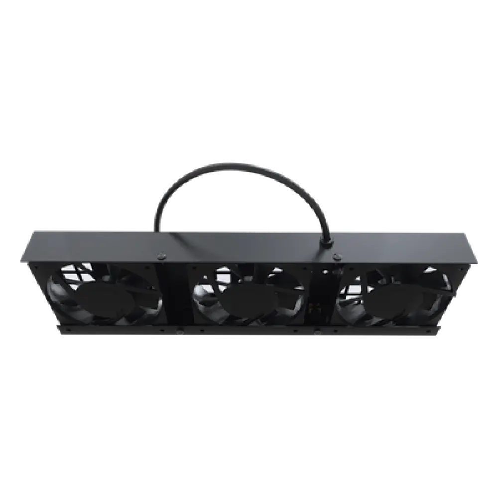 Kit de Ventiladores para Gabinete de Piso / 110 Vca / 12 x 12 cm / 1.56 ft Cable / Acero Calibre 18