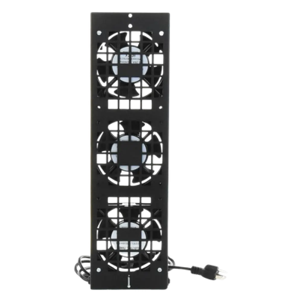 Kit de Ventiladores para Gabinete de Piso / 110 Vca / 12 x 12 cm / 1.56 ft Cable / Acero Calibre 18