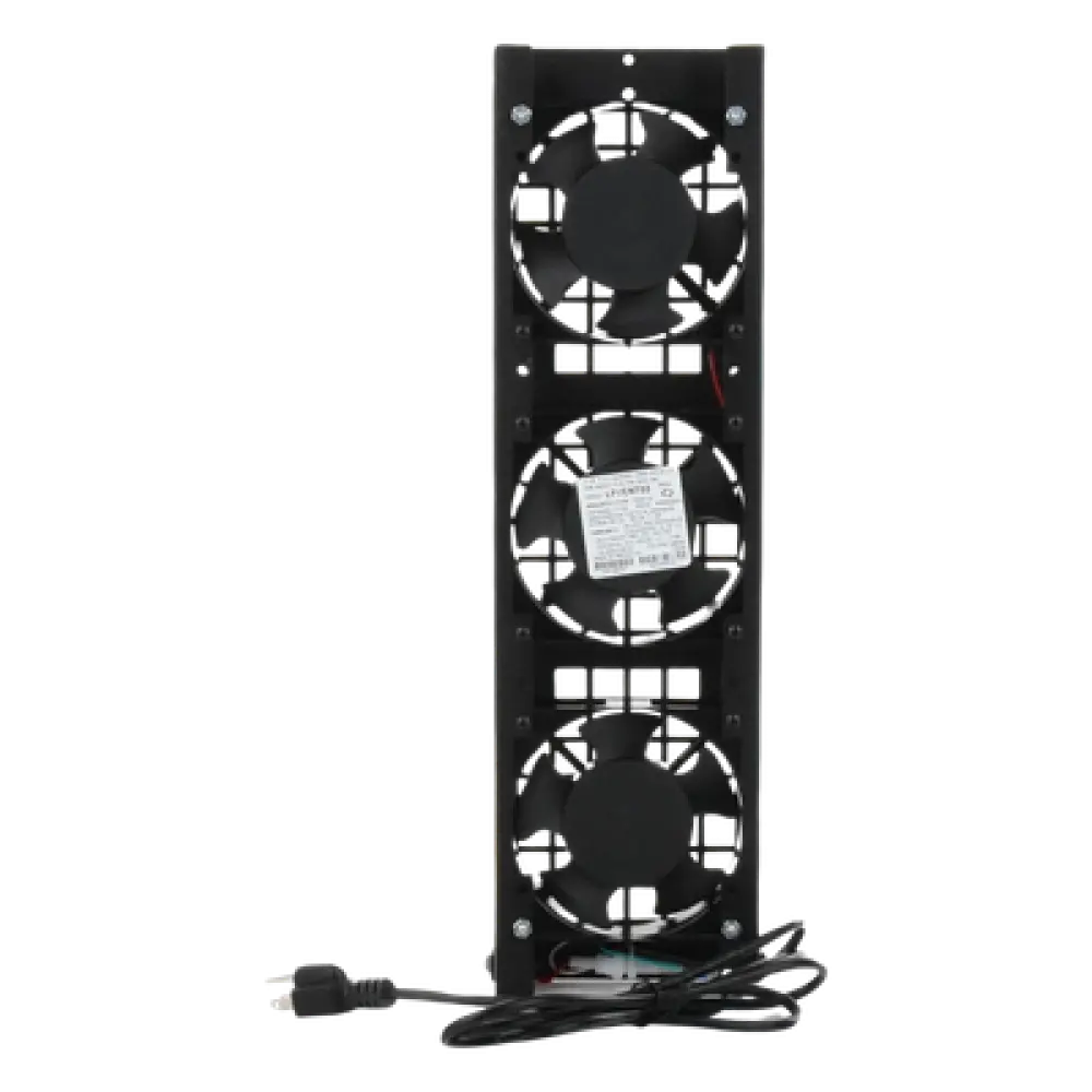 Kit de Ventiladores para Gabinete de Piso / 110 Vca / 12 x 12 cm / 1.56 ft Cable / Acero Calibre 18