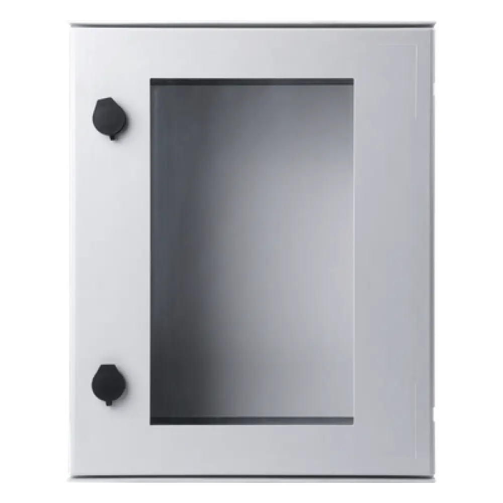 Gabinete de Poliéster IP65 / Puerta Transparente / 400 x 500 x 200 mm / Carga 30 kg / Placa Trasera Incluida / Uso en Intemperie