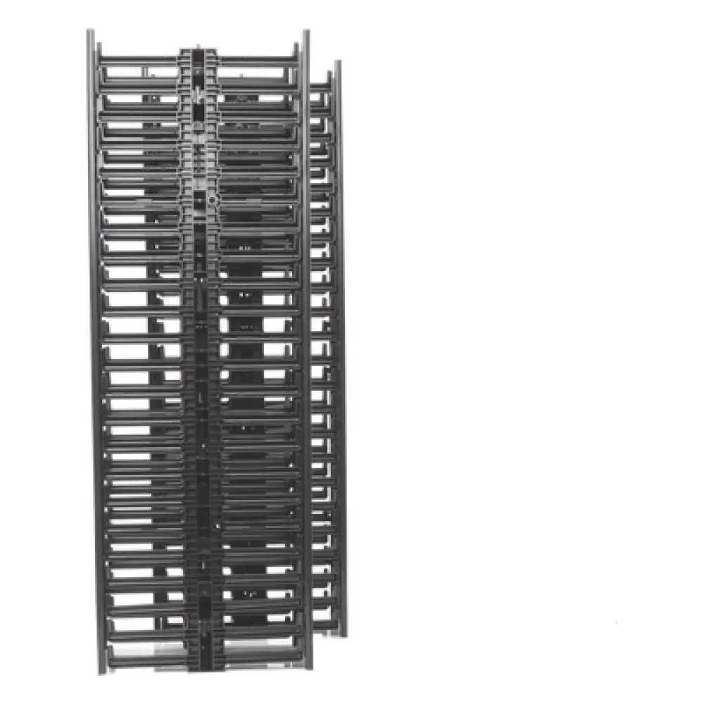 Organizador Vertical de Cable / Doble Capacidad Frontal y Posterior / 45 RU / 6.7in (170mm) Ancho / 83.0in (2108mm) Alto / Negro
