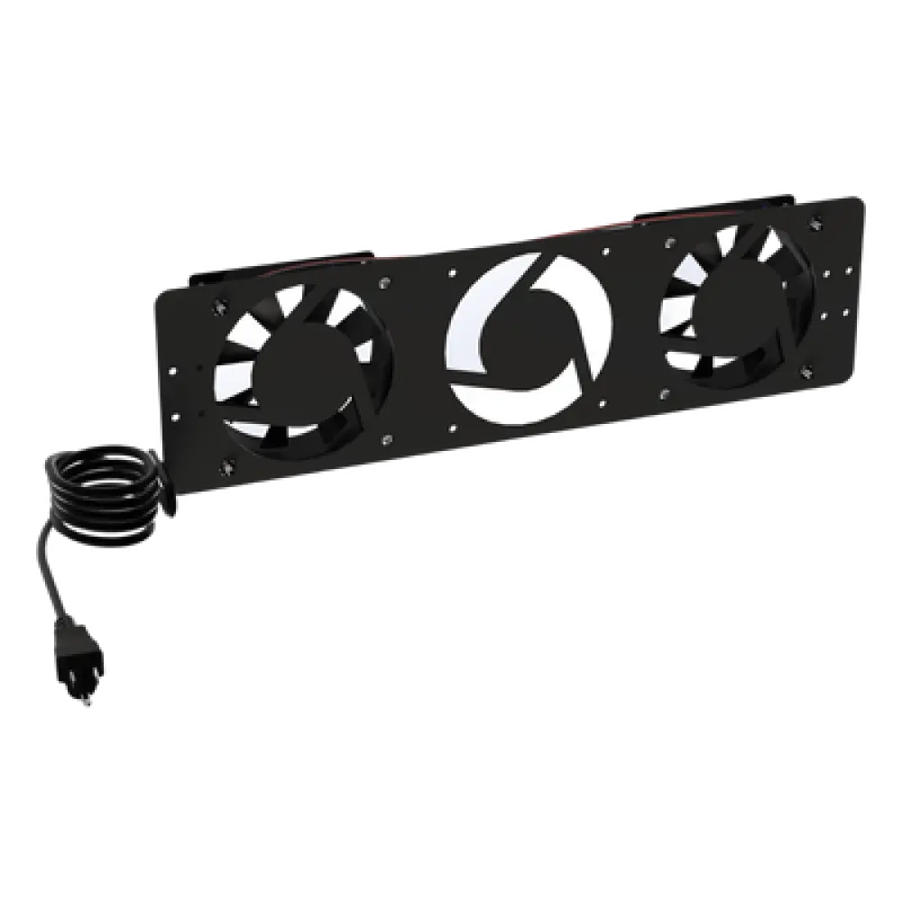 Kit de Ventiladores para Gabinete / 110 Vca / 12 x 12 cm / 76 CFM Total / Clavija Polarizada