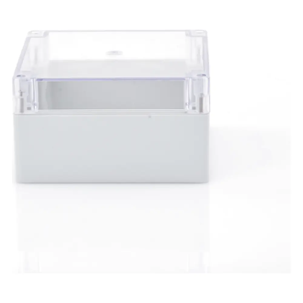 Gabinete Plástico para Exterior / IP65 / IK07 / 160 x 160 x 90 mm / Tapa Transparente / ABS 3 mm / -20 a 60 °C