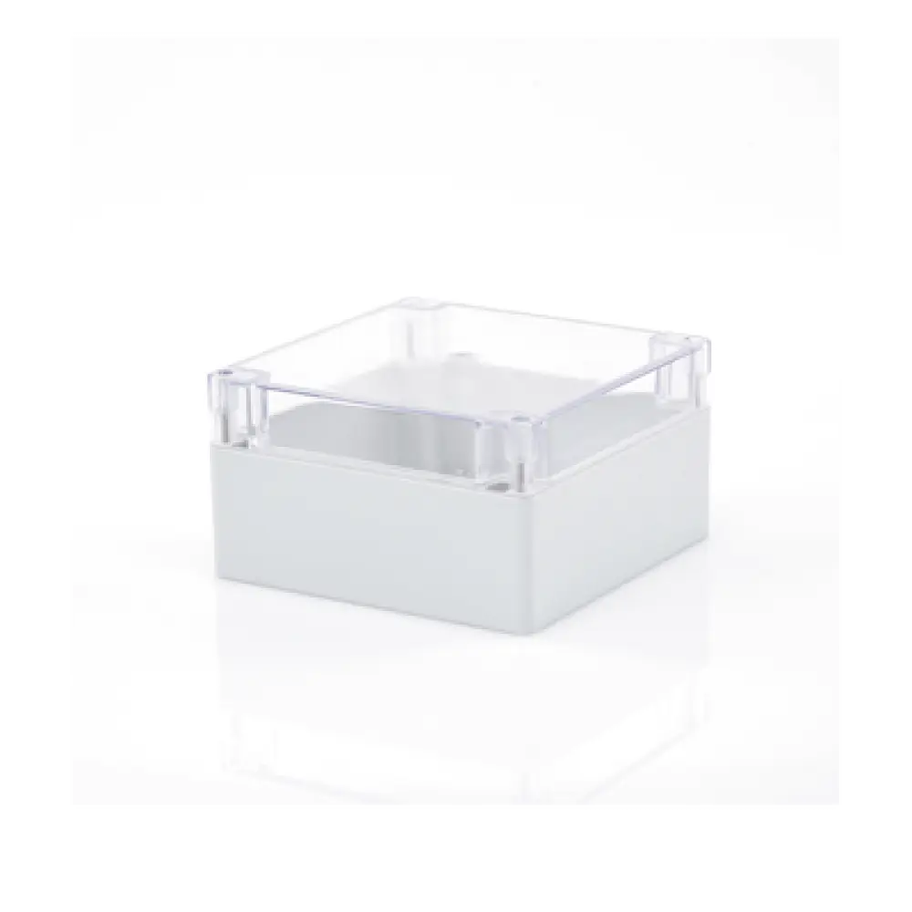 Gabinete Plástico para Exterior / IP65 / IK07 / 160 x 160 x 90 mm / Tapa Transparente / ABS 3 mm / -20 a 60 °C