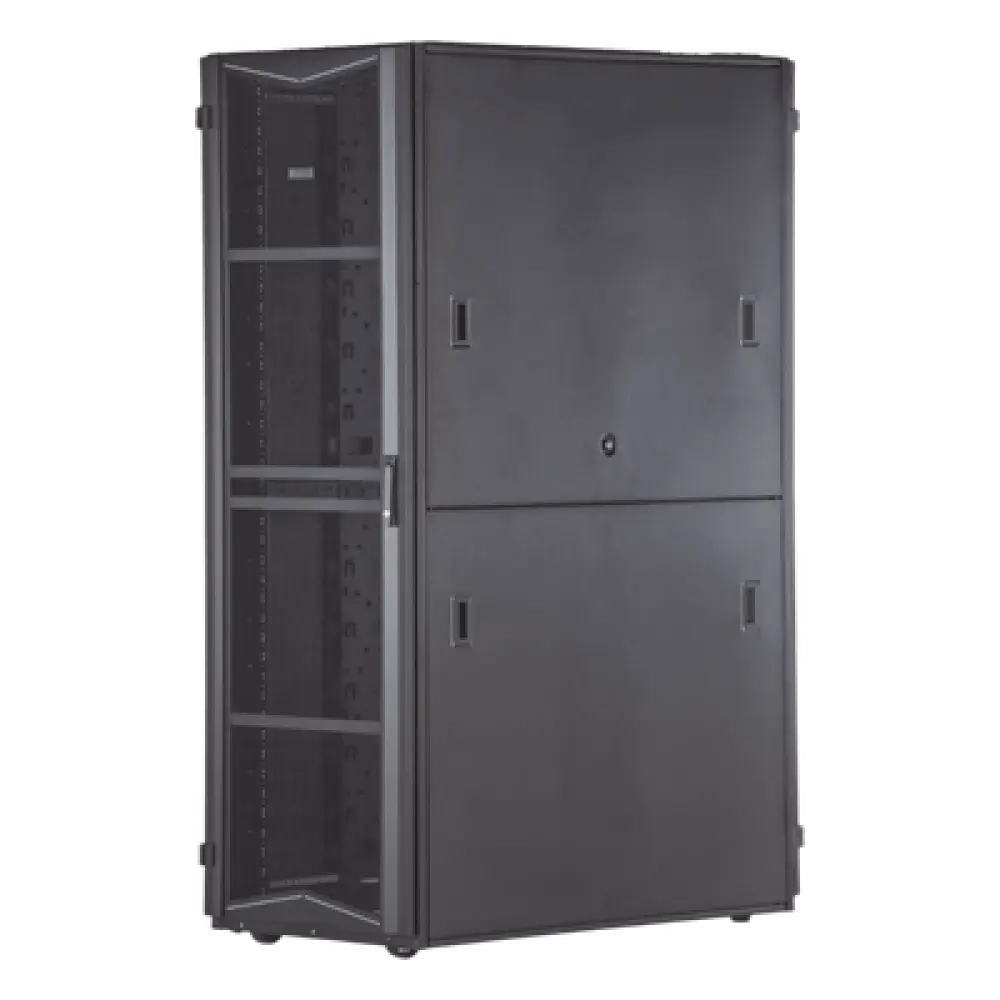 Gabinete para Centro de Datos / 42 UR / 600 mm (1.97 ft) Ancho / 1070 mm (3.51 ft) Profundidad / Acero / Negro