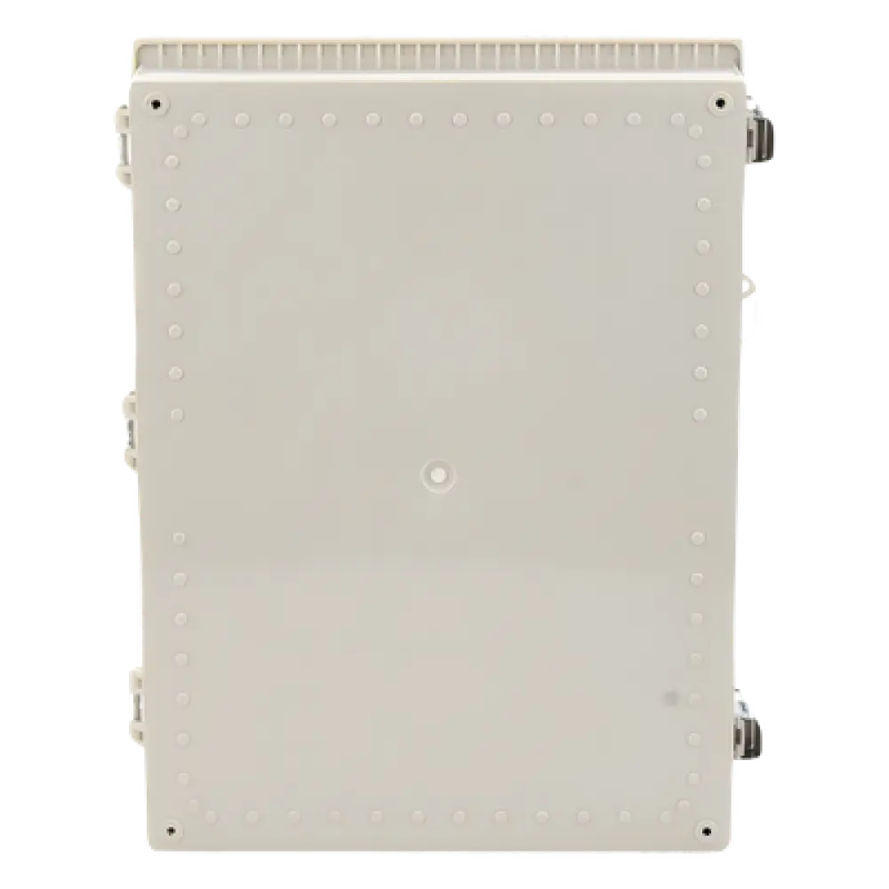 Gabinete Plástico ABS / Uso en Intemperie / 350 x 460 x 160 mm / Puerta Transparente de Policarbonato / Cierre con Broches Inoxidables / Compatible con Placa PST-3546-16EPL