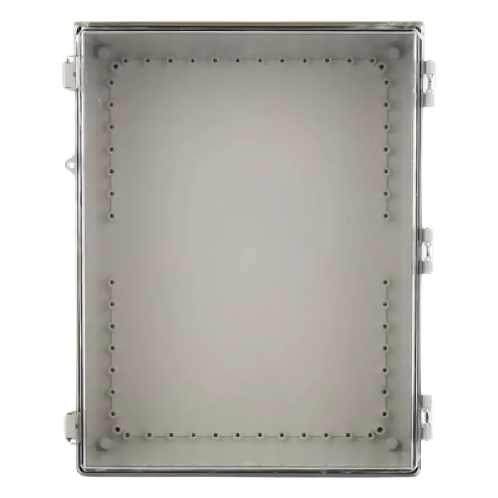 Gabinete Plástico ABS / Uso en Intemperie / 350 x 460 x 160 mm / Puerta Transparente de Policarbonato / Cierre con Broches Inoxidables / Compatible con Placa PST-3546-16EPL
