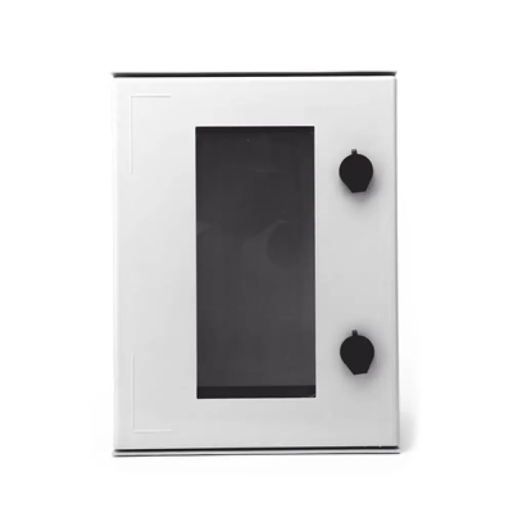 Gabinete de Poliéster IP65 / Puerta Transparente / 300 x 400 x 200 mm / Placa Trasera Incluida / Carga Máxima 30 kg