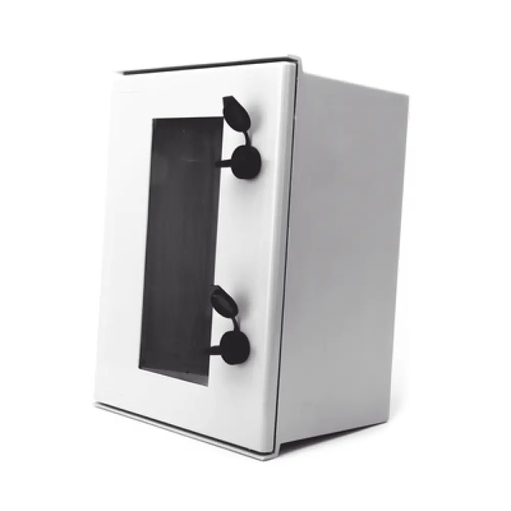 Gabinete de Poliéster IP65 / Puerta Transparente / 300 x 400 x 200 mm / Placa Trasera Incluida / Carga Máxima 30 kg