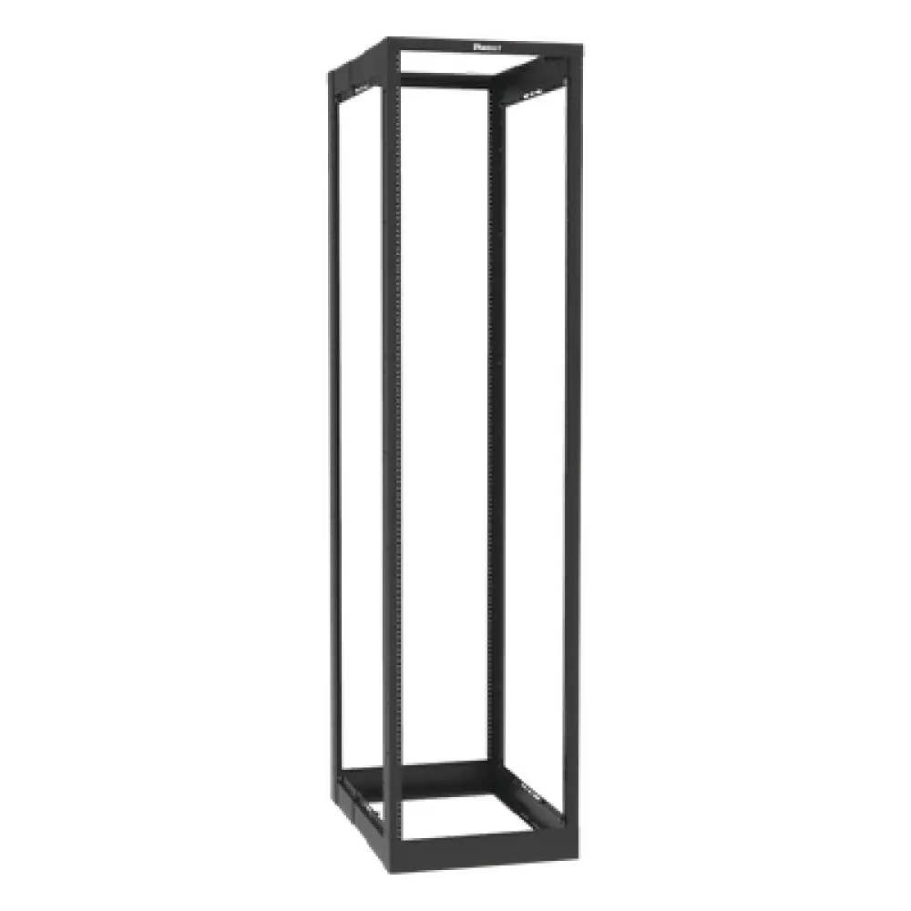 Rack de Cuatro Postes / 45 Unidades de Rack / Profundidad Ajustable 23 a 42 in / Carga Estática 907.2 kg / Rieles Roscados #12-24 / Estándar 19"