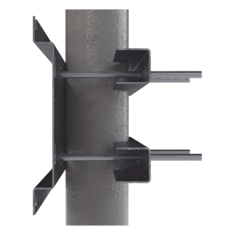 Herraje de Fijación / Montaje en Pared, Poste o Torre / Tornillos 250 mm / Compatible con Gabinete 9U