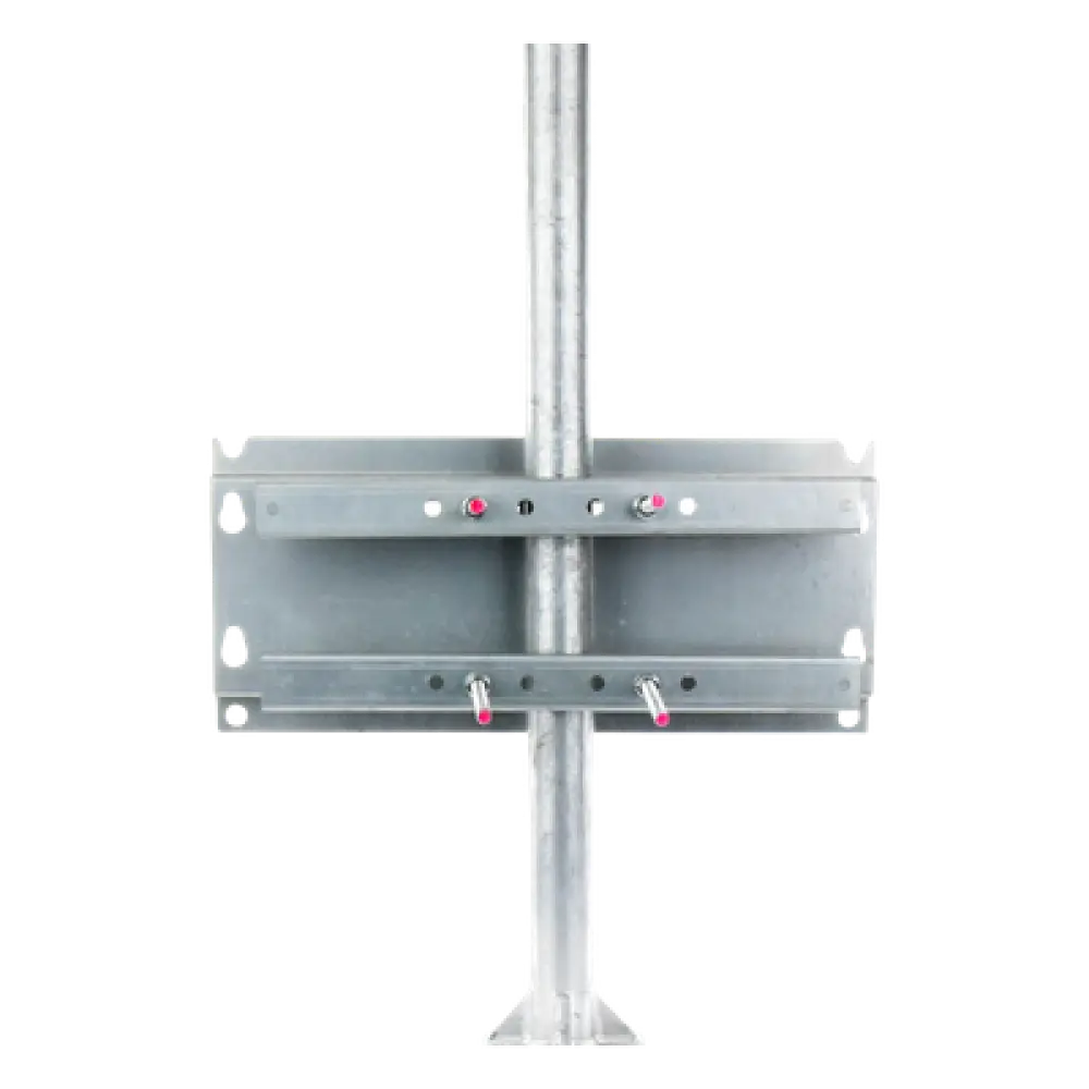 Herraje de Fijación / Montaje en Pared, Poste o Torre / Tornillos 250 mm / Compatible con Gabinete 9U