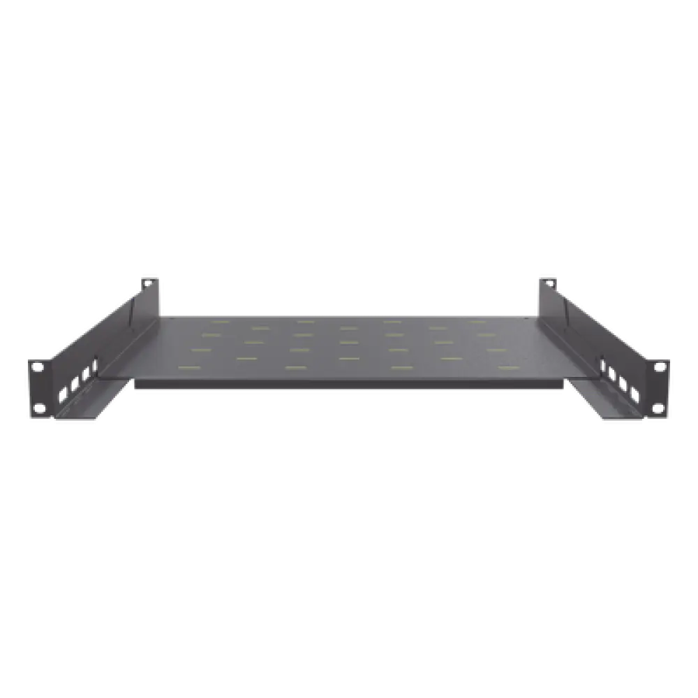 Charola para Rack / 1U / Profundidad Ajustable 347 a 489 mm (1.14 a 1.60 ft) / Carga 20 kg / 4 Postes / Acero Calibre 16-18