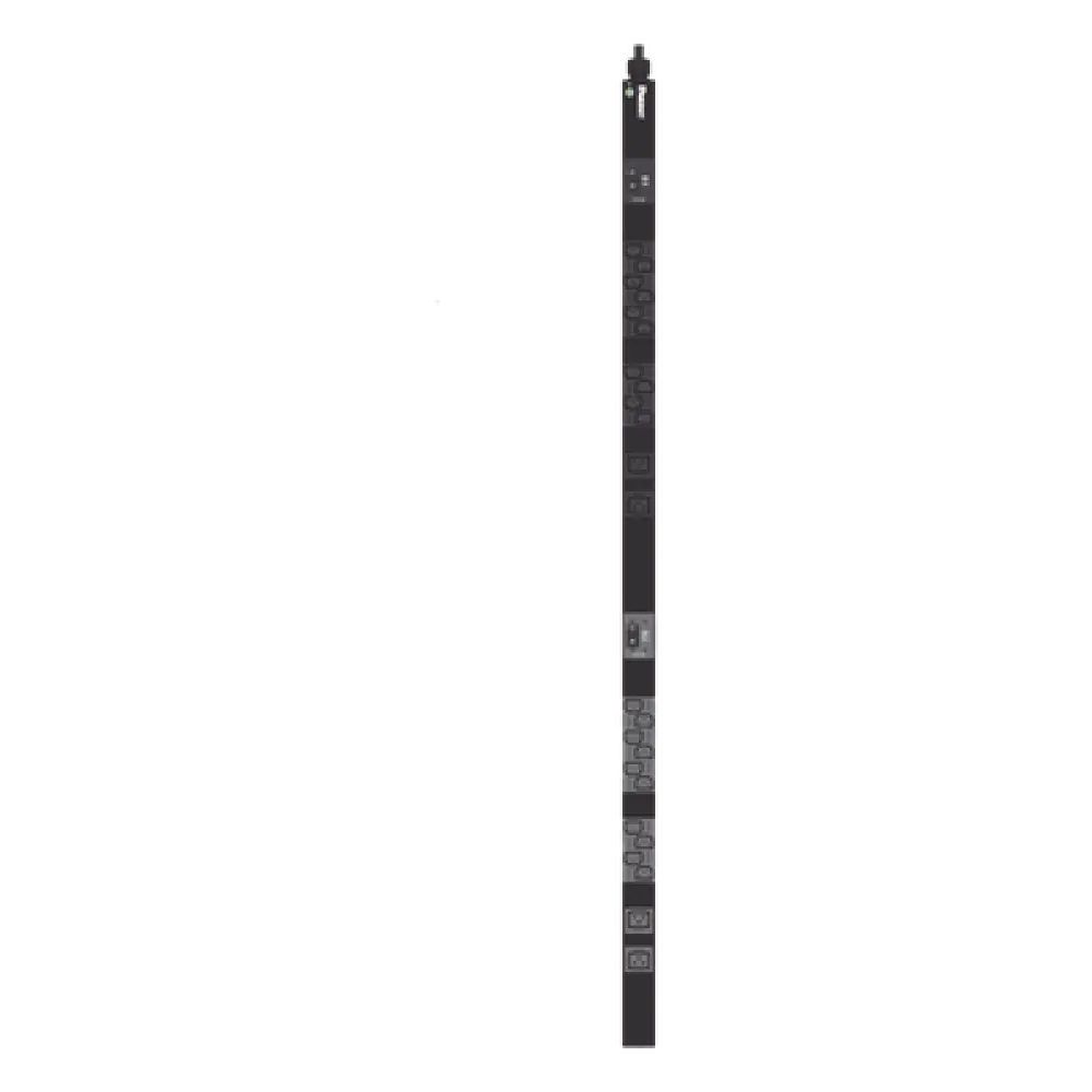 PDU Básico para Rack / 24 Salidas / 20 x IEC C13 + 4 x IEC C19 / Entrada NEMA L6-30P / 208 Vca / 30 A / Cable 3 m (9.8 ft) / Montaje 0U/1U/2U