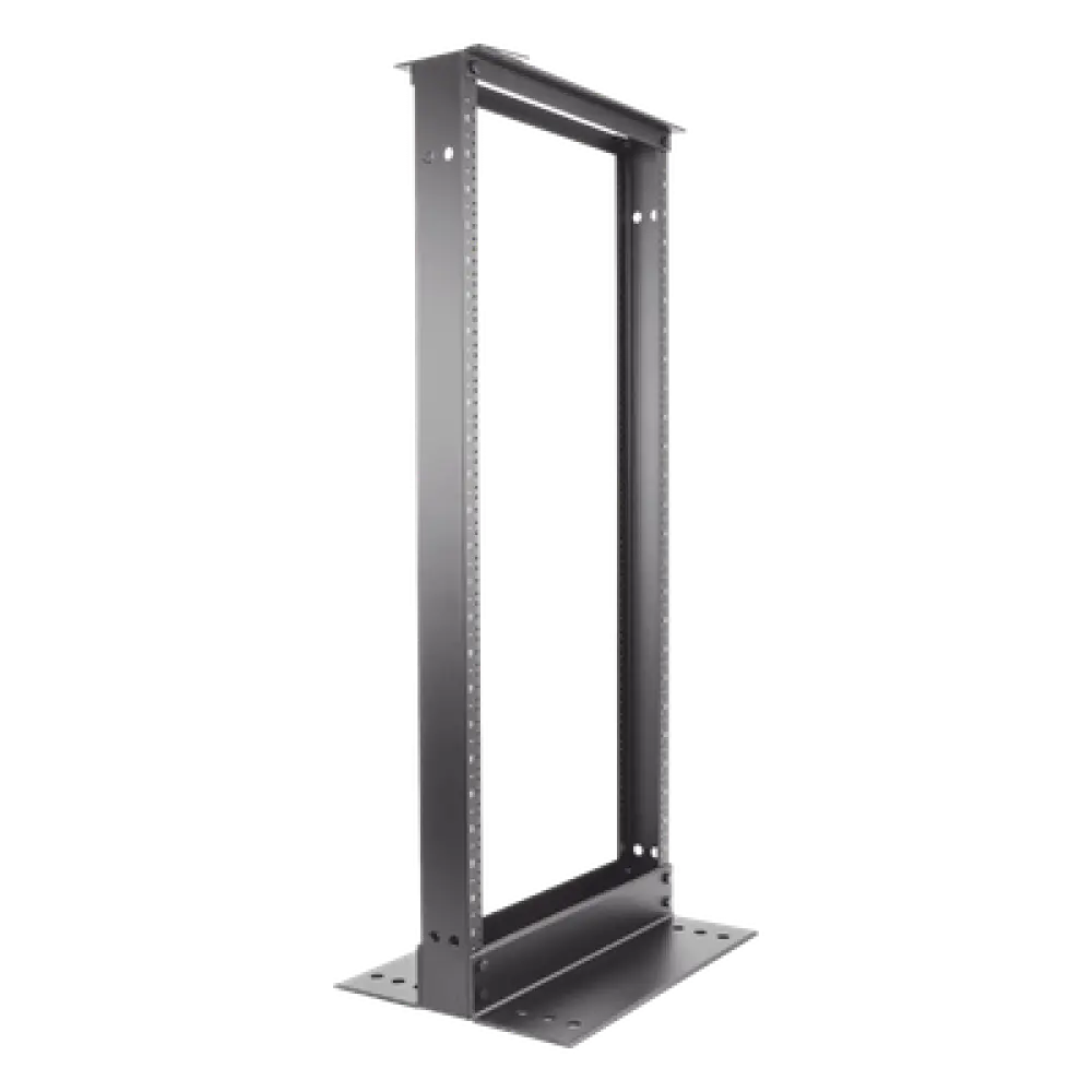 Rack de Dos Postes / 19 in EIA-310D / 24 Unidades de Rack / Aluminio / Carga 300 lbs (136 kg) / Rieles Roscados #12-24 / 1219 mm (4 ft) de Altura