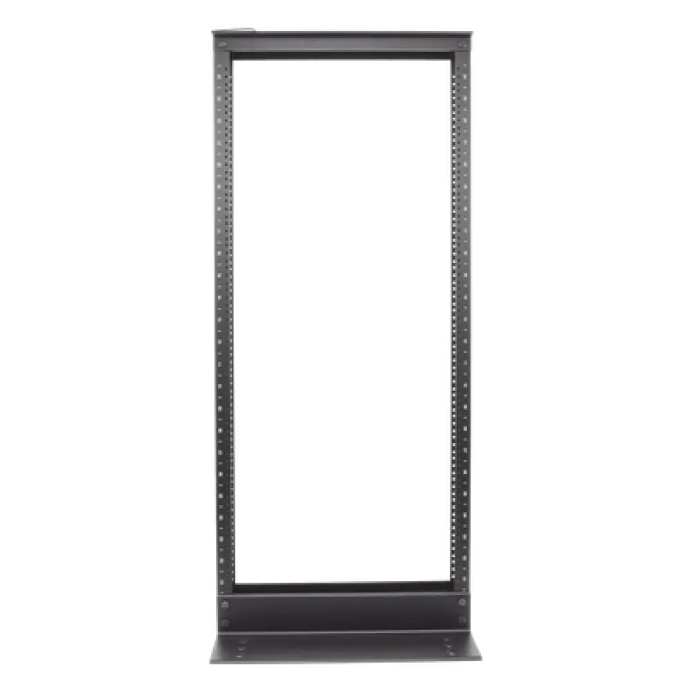 Rack de Dos Postes / 19 in EIA-310D / 24 Unidades de Rack / Aluminio / Carga 300 lbs (136 kg) / Rieles Roscados #12-24 / 1219 mm (4 ft) de Altura