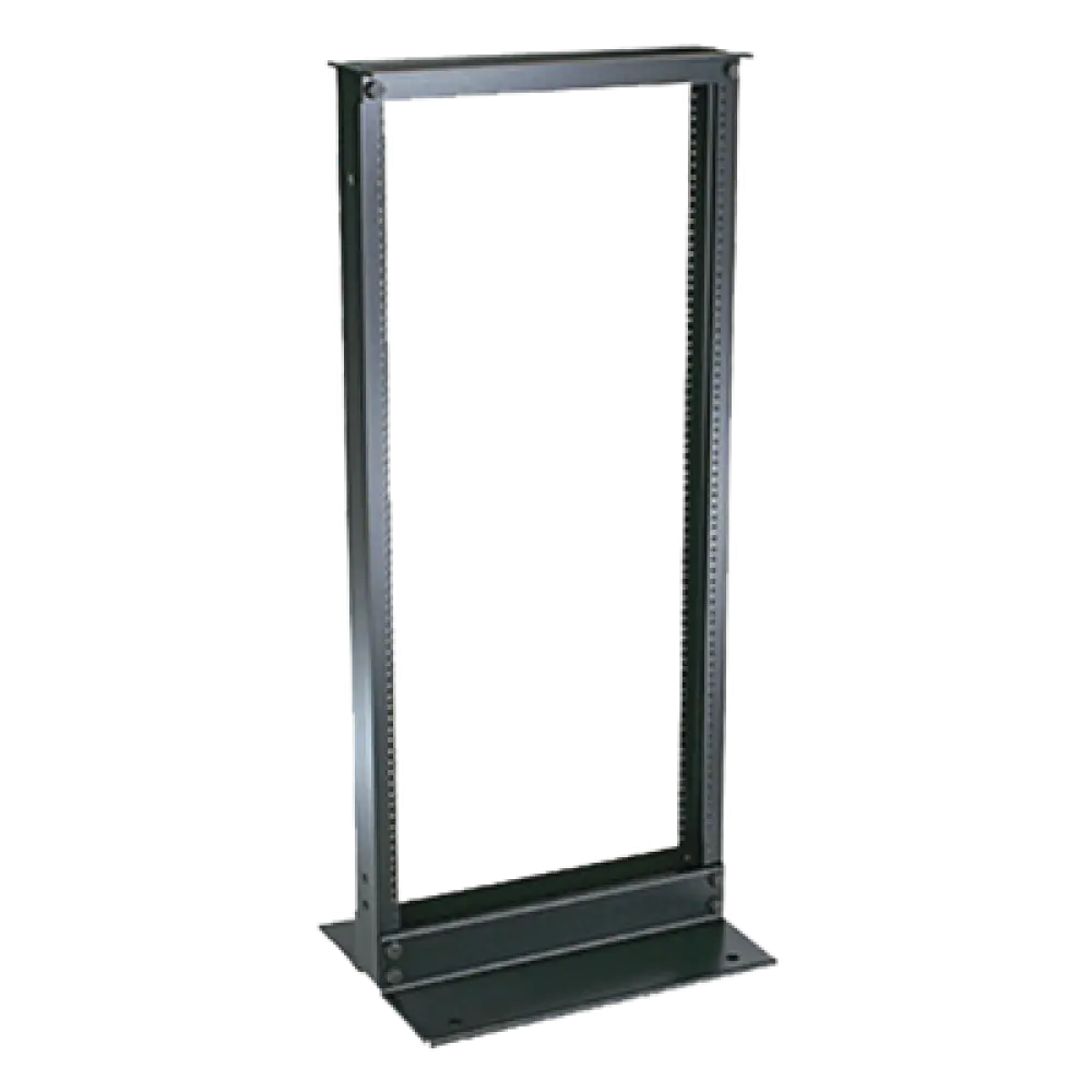 Rack de Dos Postes / 19 in EIA-310D / 24 Unidades de Rack / Aluminio / Carga 300 lbs (136 kg) / Rieles Roscados #12-24 / 1219 mm (4 ft) de Altura