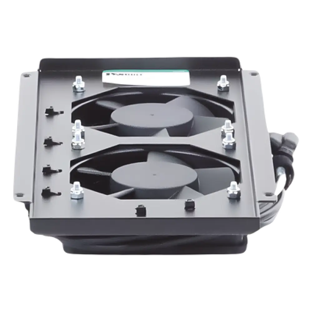 Kit de Ventiladores para Gabinete / 2 Unidades / 122 CFM Total / 120 Vca / Cable 2 m (6.6 ft) / Montaje Completo
