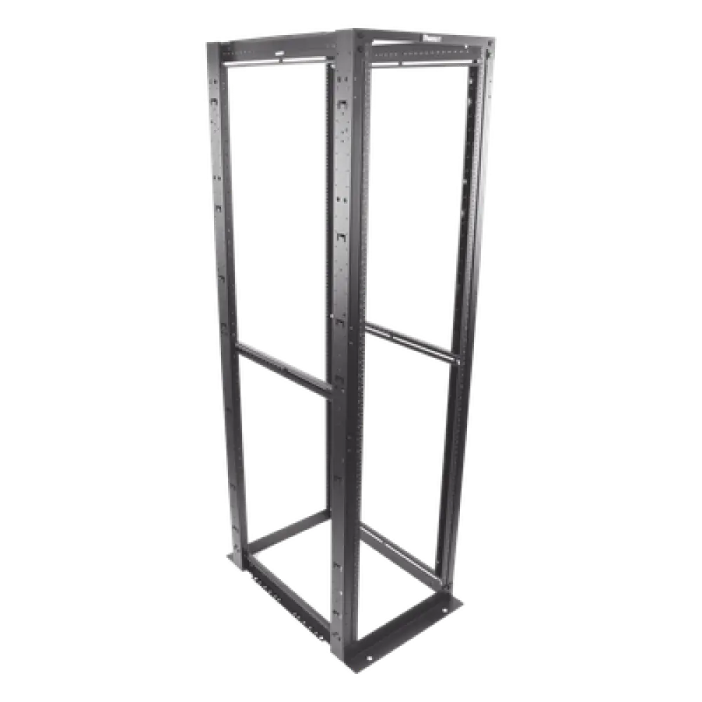 Rack de Cuatro Postes / 45 Unidades de Rack / 19" EIA / Carga 2500 lbs (1134 kg) / Profundidad 762 mm (30 in) / Rieles Numerados Roscados #12-24