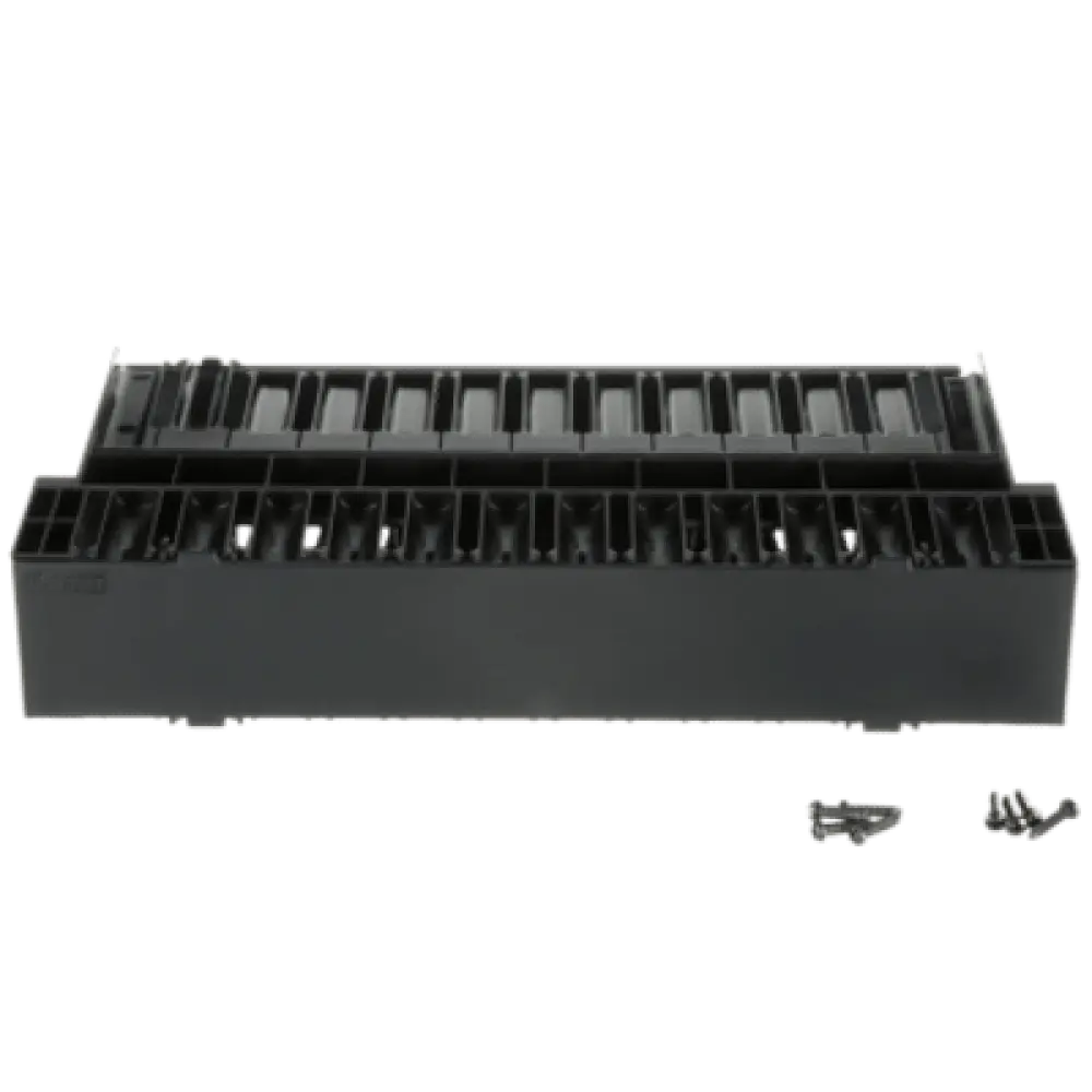 Organizador de Cables Horizontal / Doble Frontal y Posterior / Rack 19in / 2UR / 1.75in de Altura