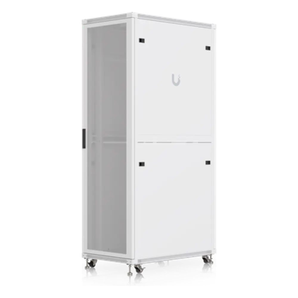 Gabinete de Rack 42U / 600 x 1000 mm / Carga 800 kg (1763.7 lb) Estática / Ventilación Integrada / Puertas Perforadas / Totalmente Ensamblado