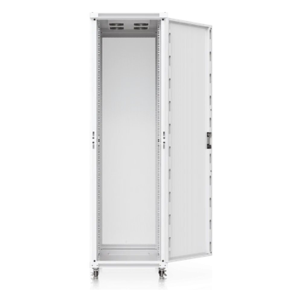 Gabinete de Rack 42U / 600 x 1000 mm / Carga 800 kg (1763.7 lb) Estática / Ventilación Integrada / Puertas Perforadas / Totalmente Ensamblado
