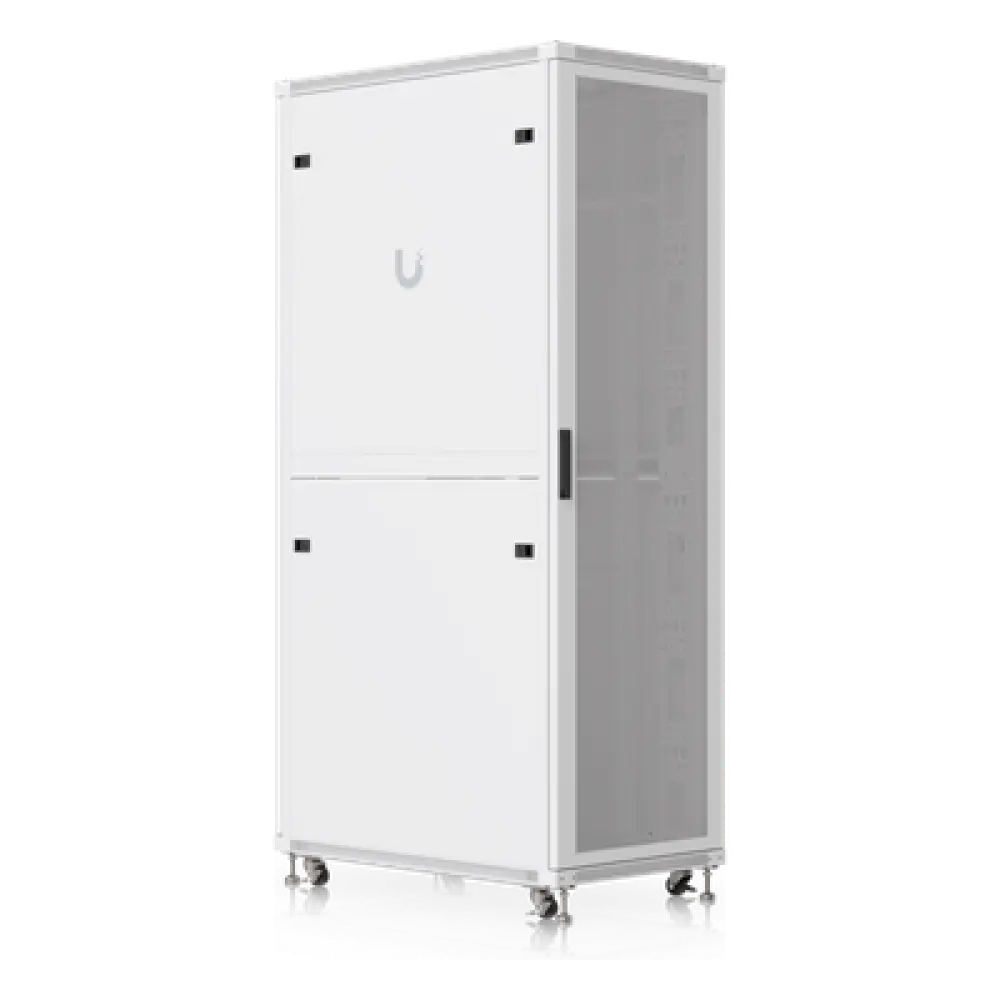 Gabinete de Rack 42U / 600 x 1000 mm / Carga 800 kg (1763.7 lb) Estática / Ventilación Integrada / Puertas Perforadas / Totalmente Ensamblado