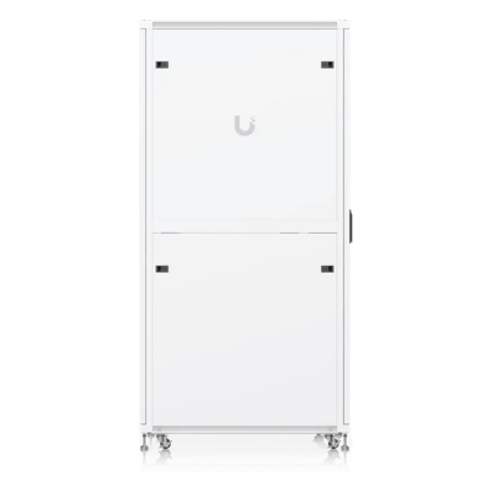 Gabinete Rack de Piso / 42U / 600 x 1000 mm (23.6 x 39.4 in) / Carga 800 kg / Puerta Vidrio Templado / Ventiladores Integrados