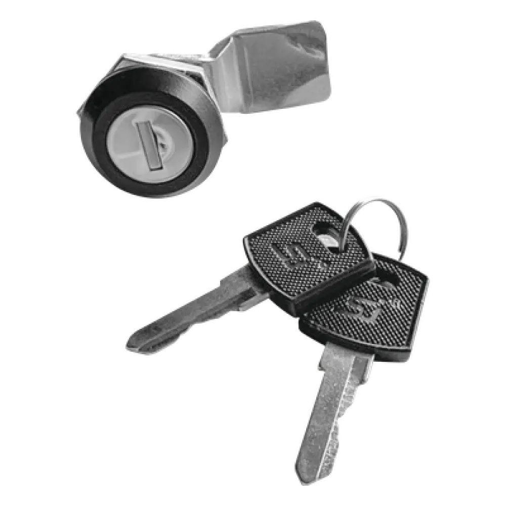 Cerradura con Paleta Metálica / 2 Llaves de Seguridad / Acero / Gabinetes 0-600 mm (0-1.97 ft) / Llave Maestra / Compatible Poliéster