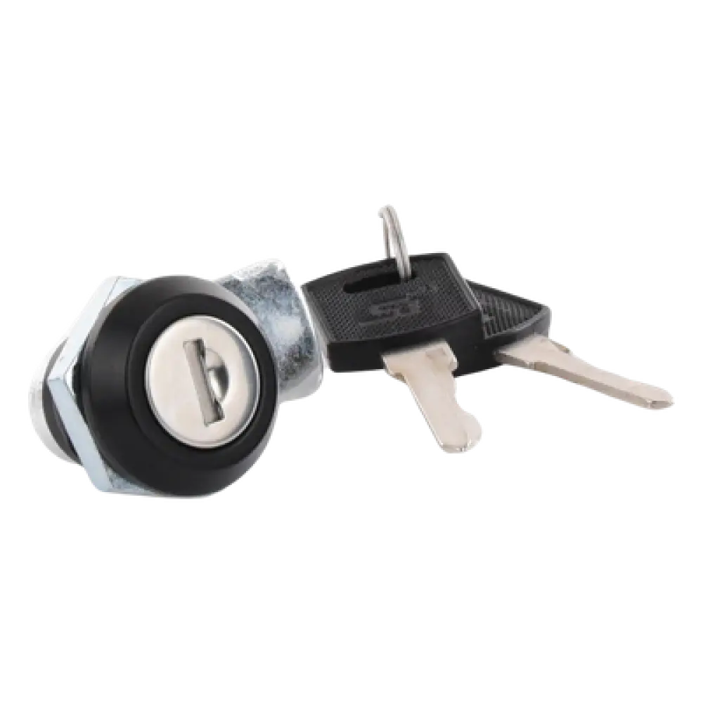 Cerradura con Paleta Metálica / 2 Llaves de Seguridad / Acero / Gabinetes 0-600 mm (0-1.97 ft) / Llave Maestra / Compatible Poliéster
