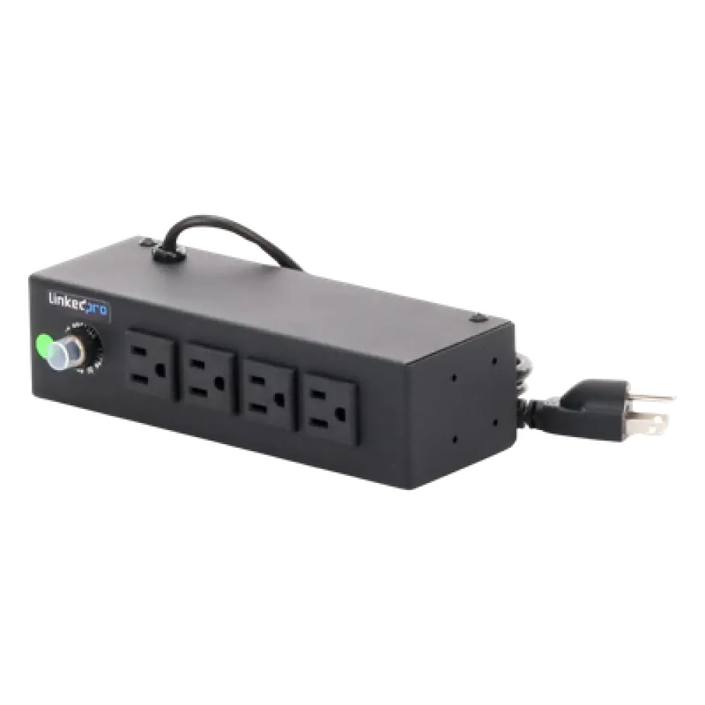 Regleta de Alimentación / 4 Contactos NEMA 5-15R / 120Vca / 10A Máx. / Montaje Escritorio o Pared