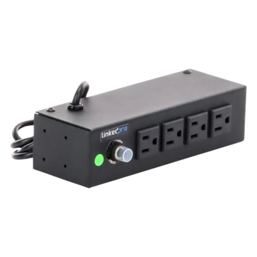 Regleta de Alimentación / 4 Contactos NEMA 5-15R / 120Vca / 10A Máx. / Montaje Escritorio o Pared