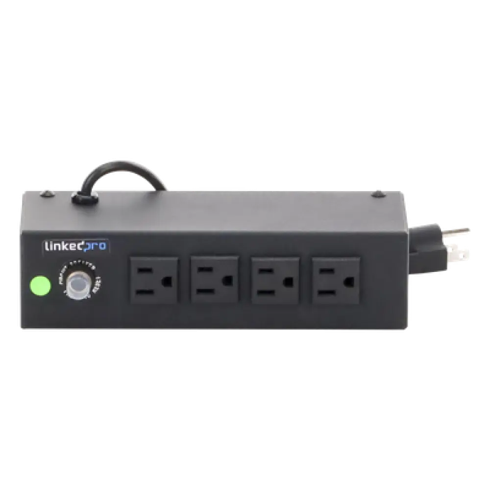 Regleta de Alimentación / 4 Contactos NEMA 5-15R / 120Vca / 10A Máx. / Montaje Escritorio o Pared