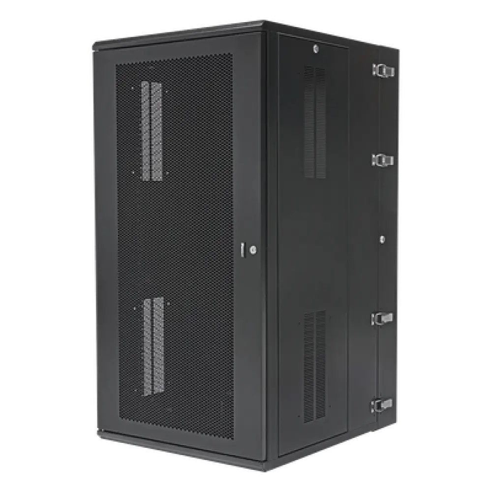 Gabinete de Montaje en Pared / 26 UR / 19in EIA / 762mm (2.5ft) Profundidad / Puerta Ventilada / Acero