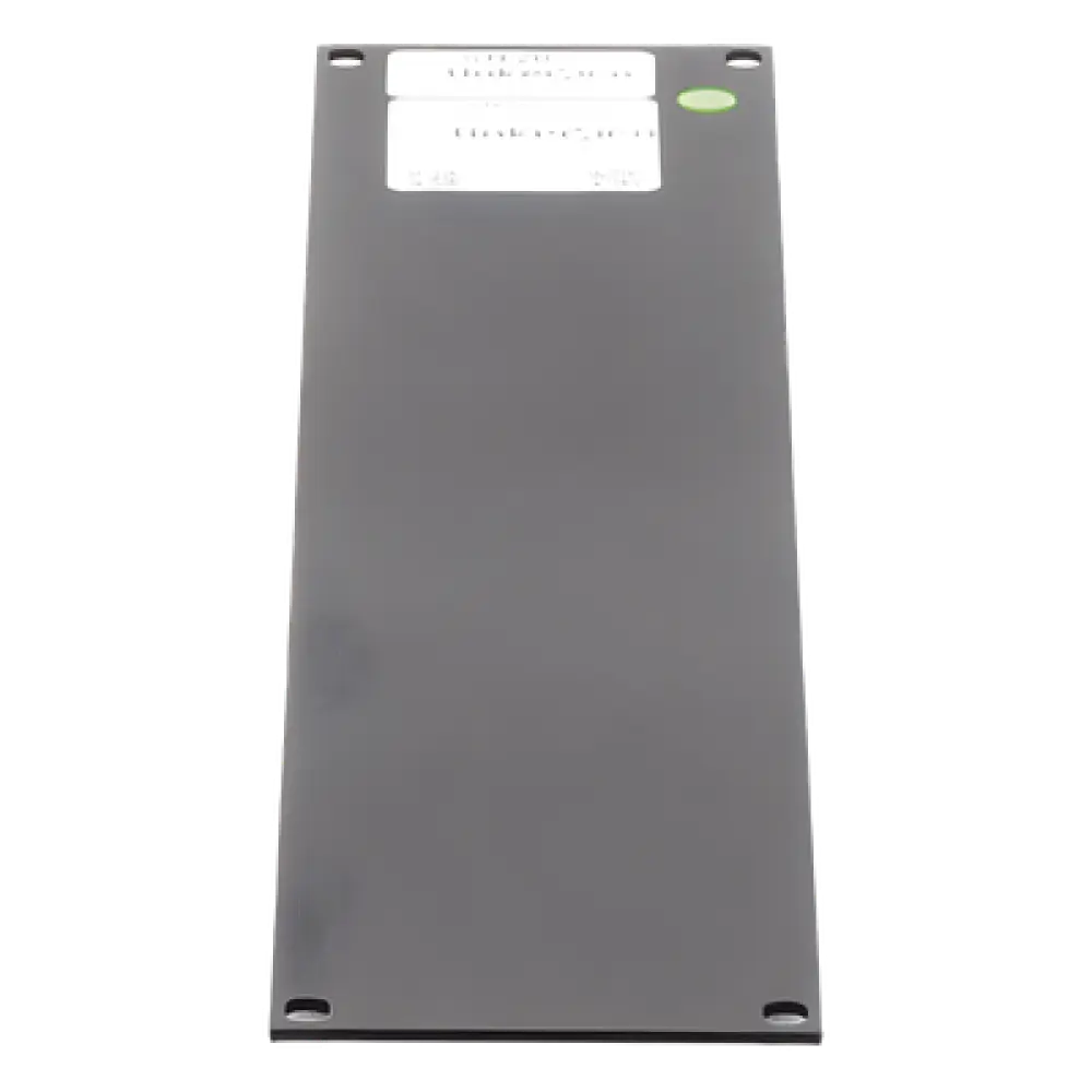 Tapa Ciega / Rack 19in / 2UR / Acero Cal. 14 / Pintura Electroestática Negra / 0.7 kg