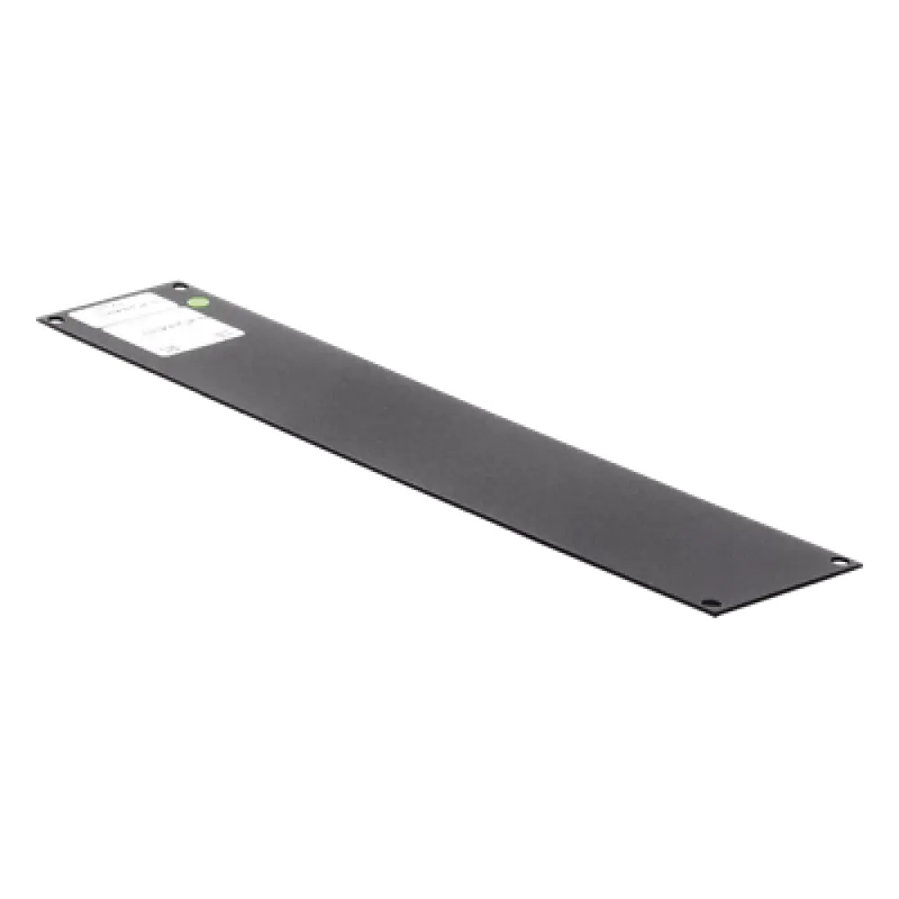 Tapa Ciega / Rack 19in / 2UR / Acero Cal. 14 / Pintura Electroestática Negra / 0.7 kg
