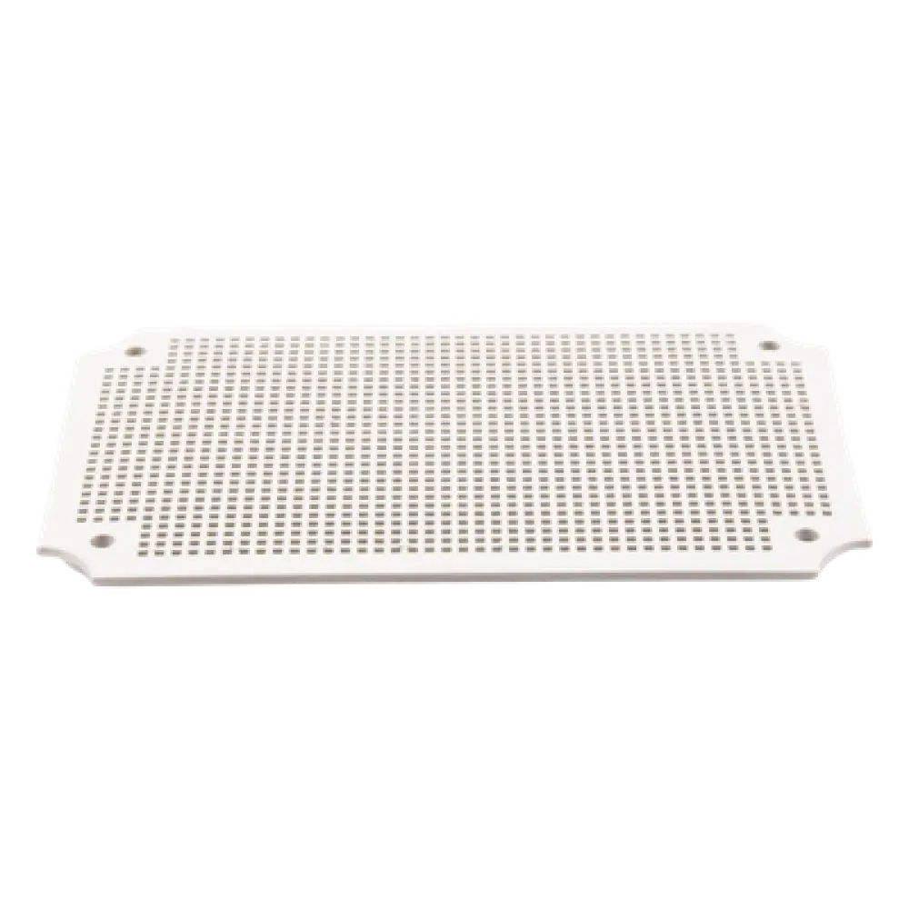 Placa Interna para Gabinete IP65 / ABS Resistente a Impactos / 250 x 160 mm / Instalación Torre, Poste o Pared / Optimizada para PoE y Baterías