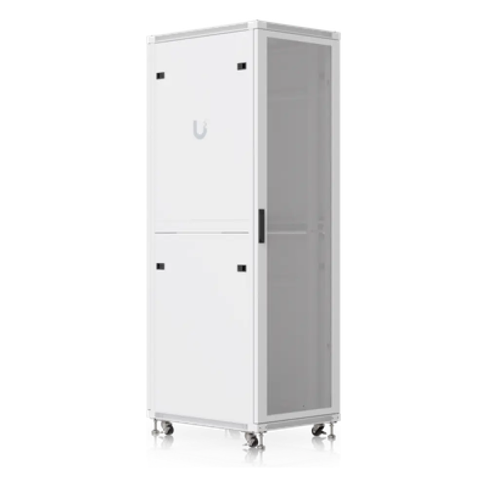 Gabinete Rack de Piso / 42U / 600 x 800 mm (23.6 x 31.5 in) / Carga Estática 800 kg (1763.7 lb) / Puerta Perforada / Ventiladores Integrados / Ruedas con Seguro