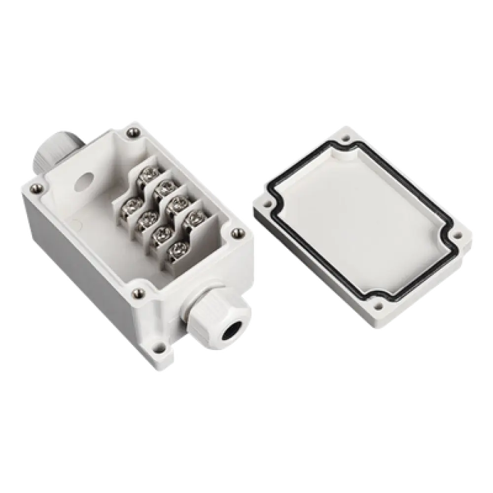 Caja de Conexión Exterior / 4 Líneas / IP66 / 110 VCA 3 A / -40 a +120 °C / 102 x 50 x 40 mm