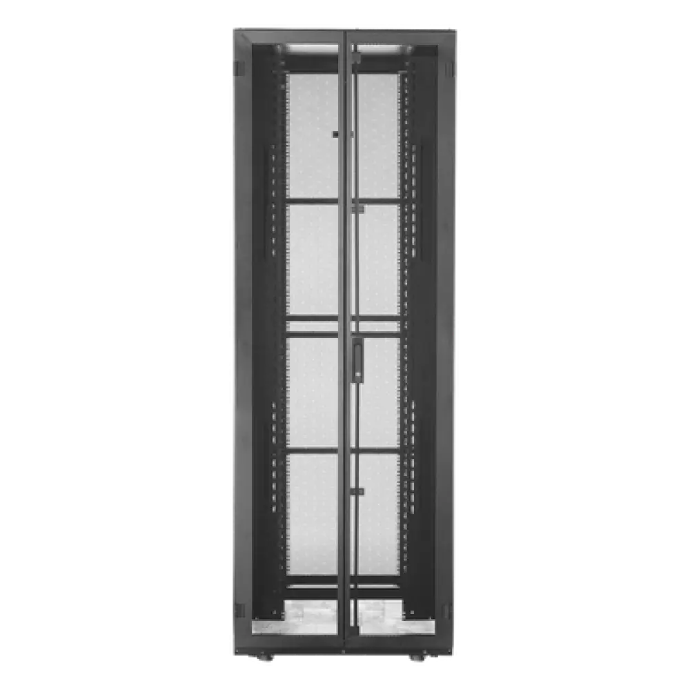 Gabinete para Centro de Datos / 42 UR / 600 mm de Ancho / 1200 mm de Profundidad / Carga Estática 1588 kg / Ventilación 80% / Acero Soldado