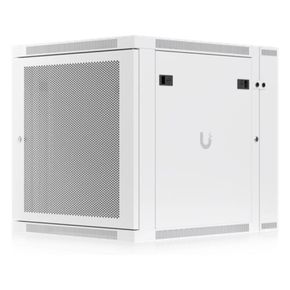 Gabinete Rack 12U / Montaje en Pared / Puerta Trasera Abatible / Ventilación Activa / Paneles con Cerradura / 600 x 700 x 639 mm (23.6 x 27.6 x 25.2")