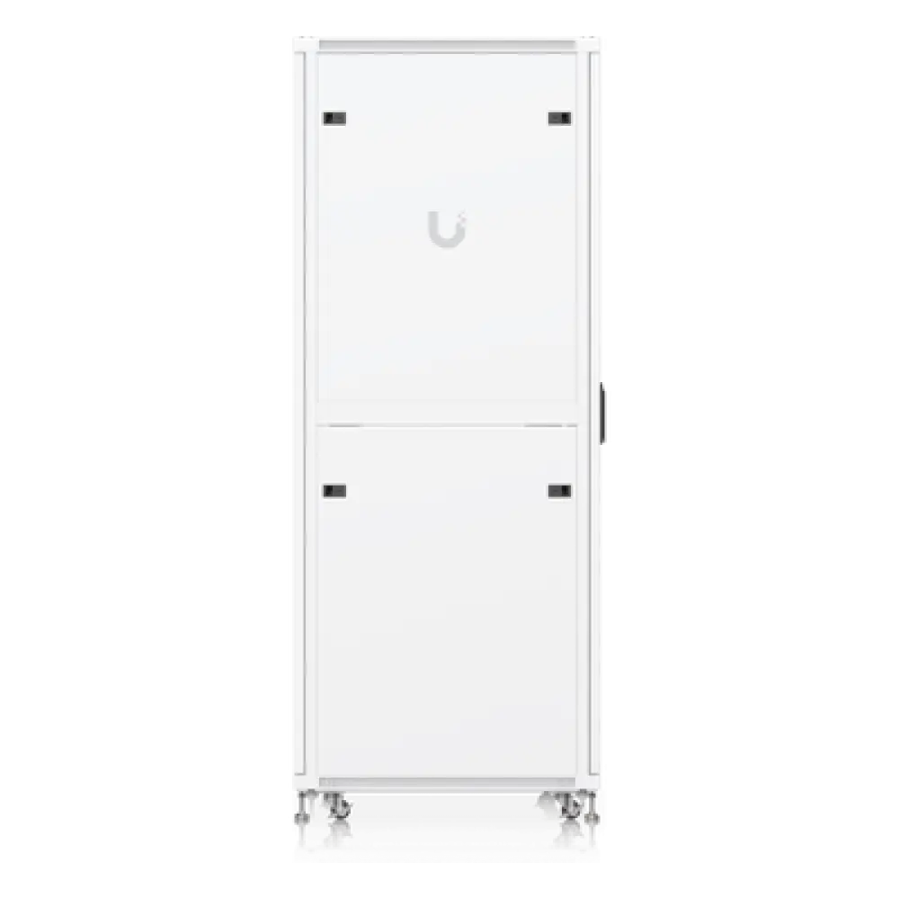 Gabinete Rack de Piso / 42U / 600 x 800 mm (31.5 in) / 800 kg (1763.7 lb) / Puerta de Vidrio Templado / Ventiladores Integrados / Ruedas con Bloqueo